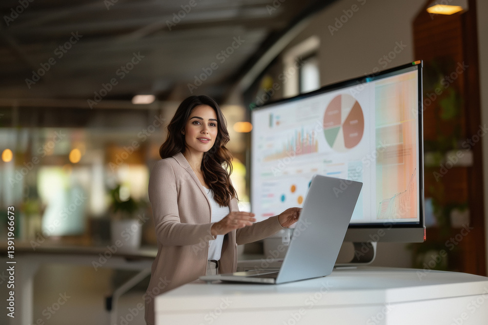 custom made wallpaper toronto digitalyoung beautiful business woman working on laptop at office