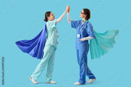 Female Asian doctors with s...
