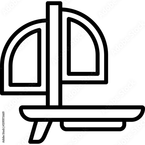 Schooner Icon Vector Element