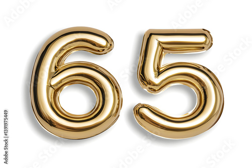 Golden Balloons Celebrate Sixty-Five Years