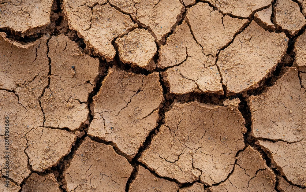 Fototapeta premium Cracked Dry Earth Texture
