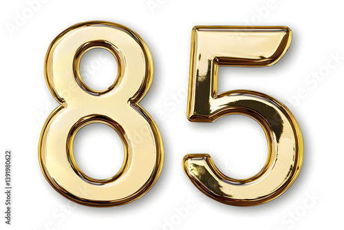 Shiny Gold Number Eighty-Five,  Classic Design