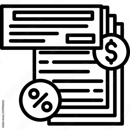 Cheque Icon Vector Element