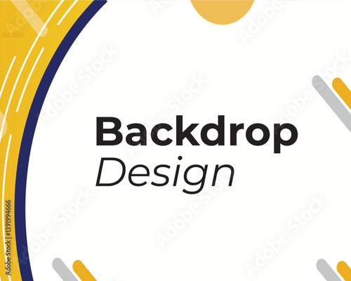 Backdrop Design Logo – Creative Branding for Event Backdrops, Stage Design, and Photography Studios
