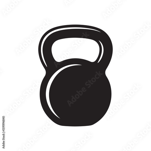 Kettlebell icon. Weight icon. Kettlebell vector illustration. Fitness kettlebell. Vector weight