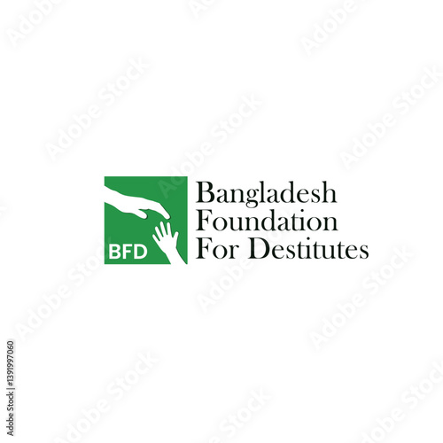 Helping Hand Logo for Fundraising & Charity – Support the Destitute with Compassionate Design
