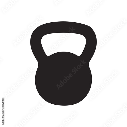 Kettlebell icon. Weight icon. Kettlebell vector illustration. Fitness kettlebell. Vector weight