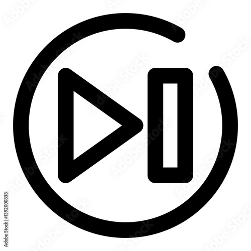 video and movie dashed line icon