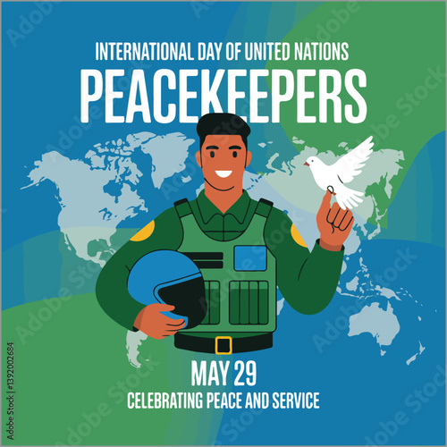 Honoring global peacekeepers' dedication to maintaining peace and security worldwide.