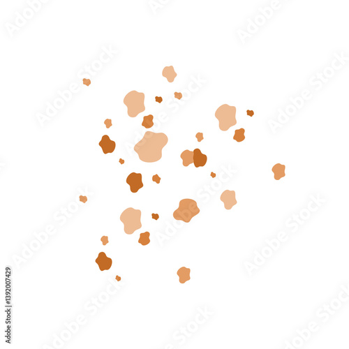 Mushroom spores Illustration