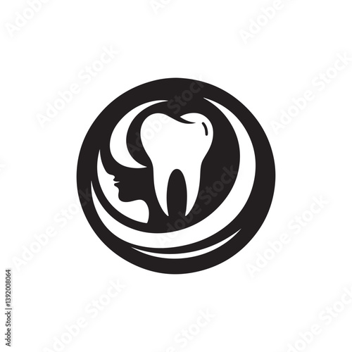 dental care vector silhouette clip art illustration
