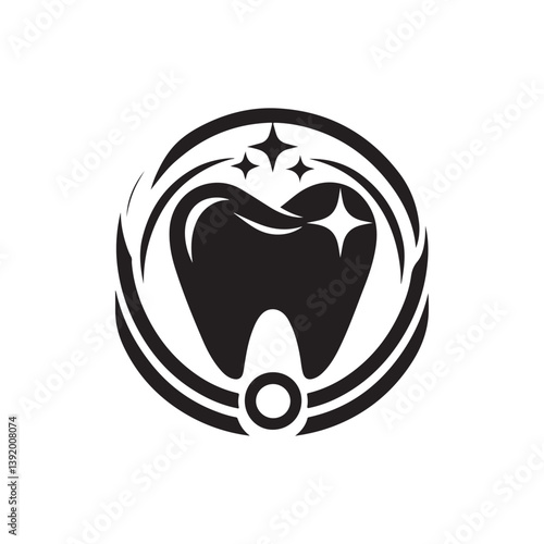 dental care vector silhouette clip art illustration
