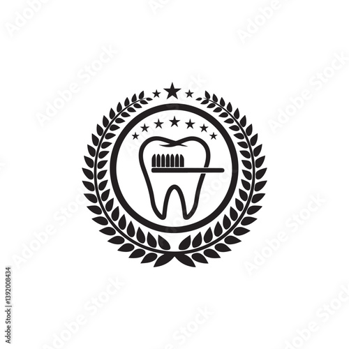 dental care vector silhouette clip art illustration