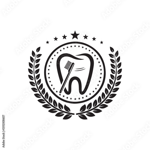 dental care vector silhouette clip art illustration