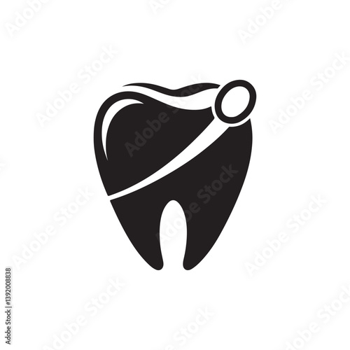 dental care vector silhouette clip art illustration