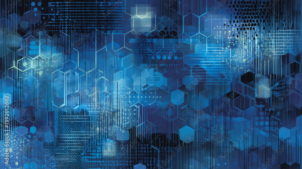 Naklejka premium Abstract digital circuit board background, Digital transformation consulting