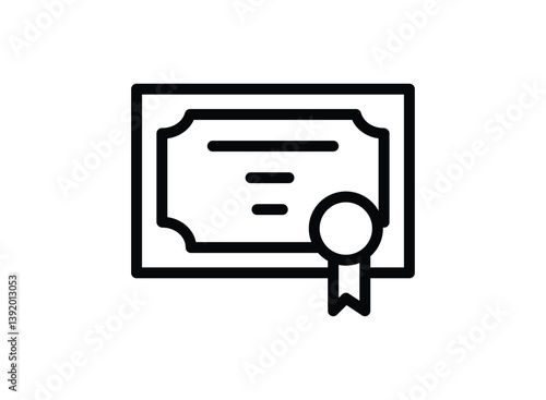 set icon of an Education Certificate