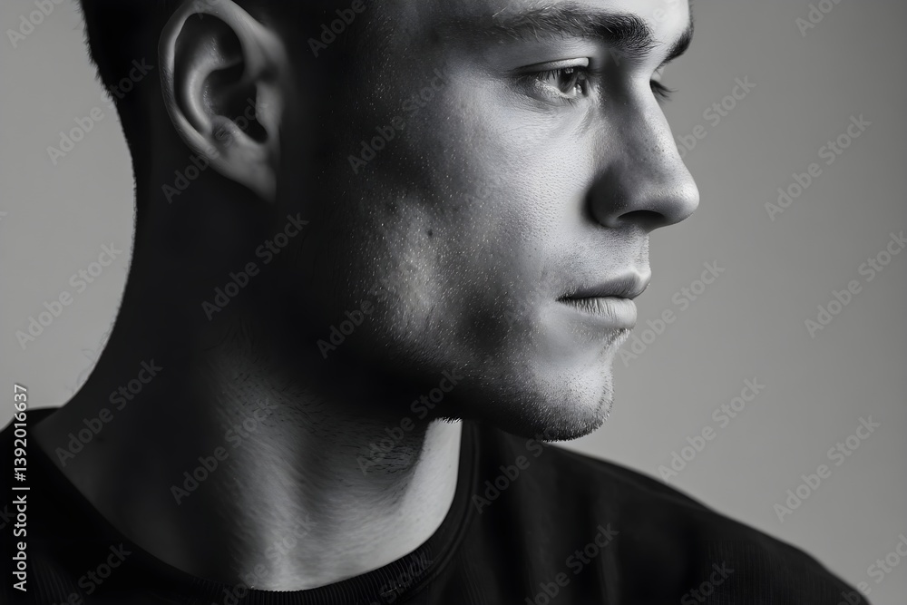 A man with a shaved head and a beard is looking at the camera A man with a shaved head and a beard is looking at the camera