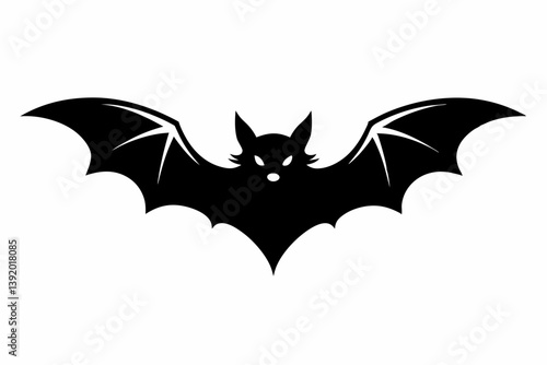 a bat flying design silhouette vector illustration