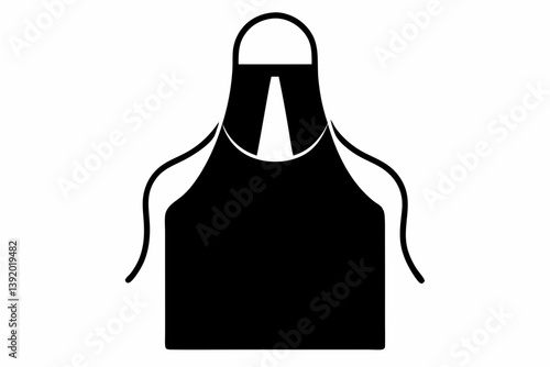 a apron design silhouette vector illustration