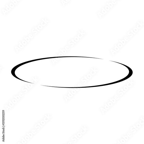 Abstract orbit line. Magic swirl design. The vortex trail effect.