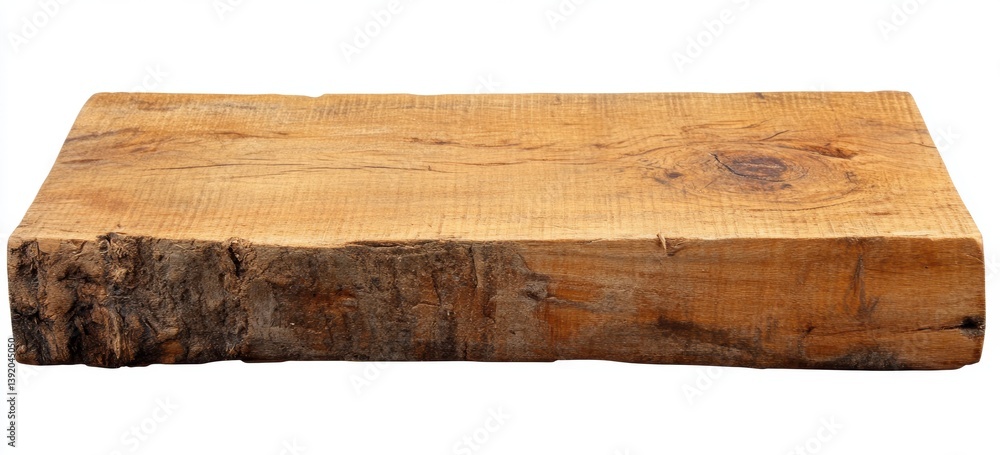 Wooden Slab's Natural Grain: A close-up shot reveals a rustic wooden slab, showcasing its natural grain patterns, textures, and organic irregularities. Wooden Slab's Natural Grain: A close-up shot reveals a rustic wooden slab, showcasing its natural grain patterns, textures, and organic irregularities.