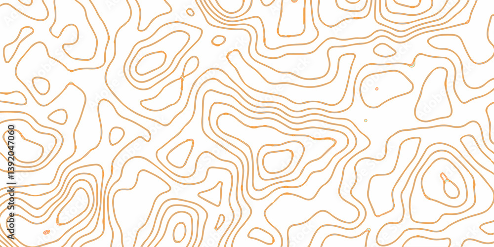 Fototapeta premium The stylized colorful wavy abstract topographic map contour, lines Pattern background.