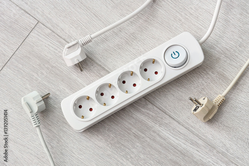 Extension cord with plugs o...