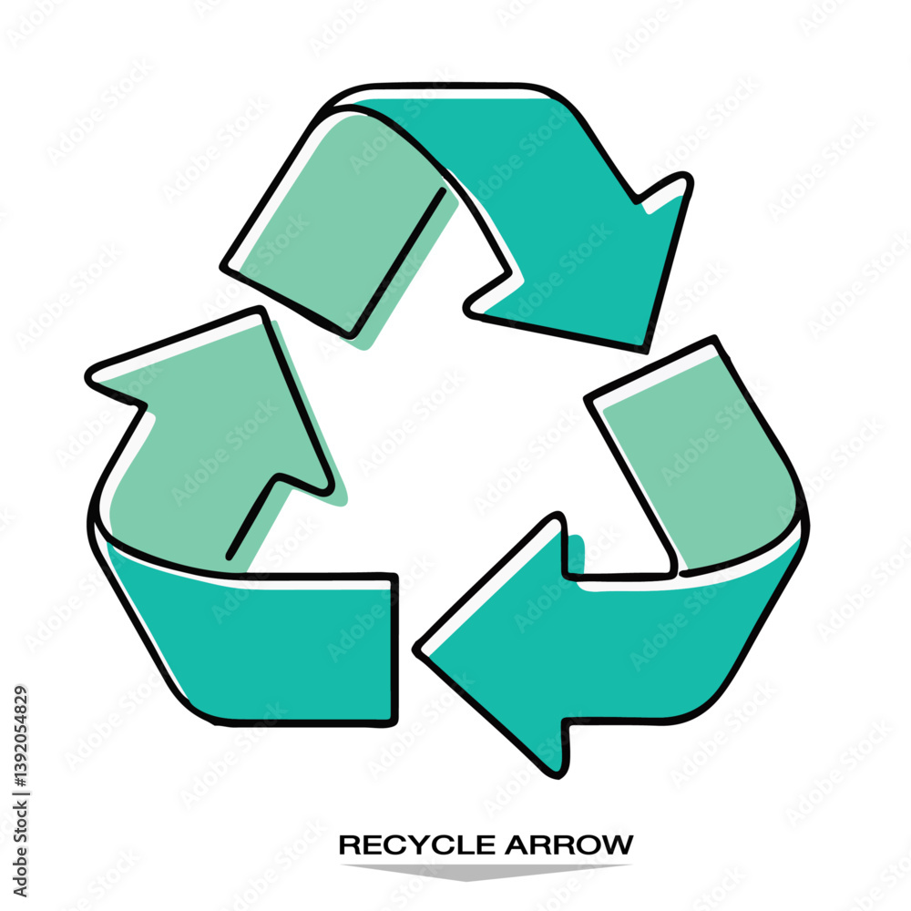 Fototapeta premium recycle symbol icon