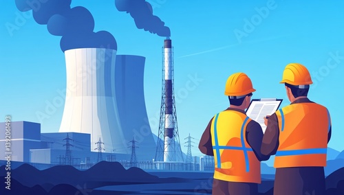 professional workers at nuclear plant