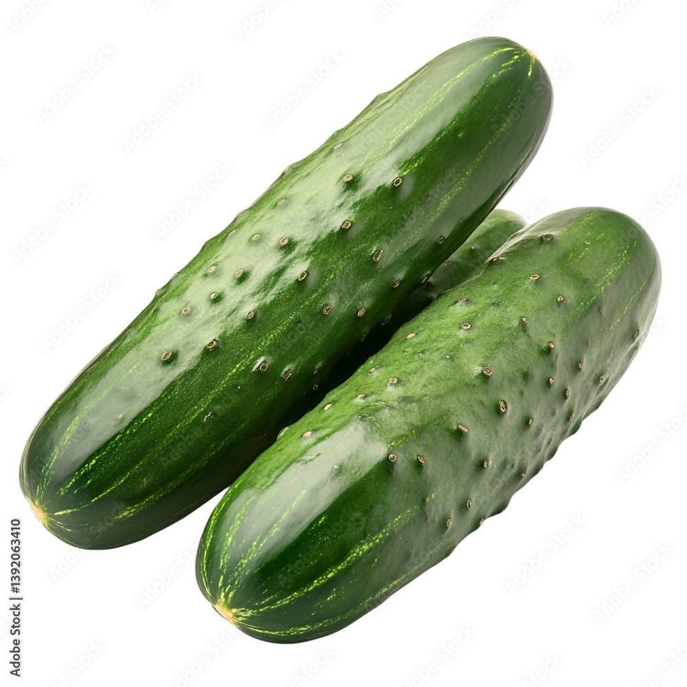 fresh cucumbers isolated on transparent png. fresh cucumbers isolated on transparent png.