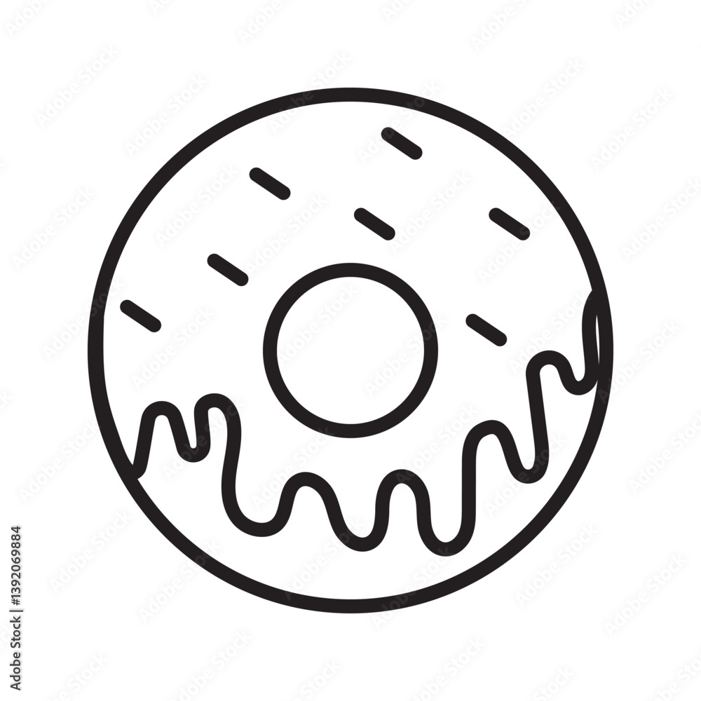 Doughnut line icon isolated on transparent background. Tasty and simple donut linear icon vector illustration. Sweet donut food icon in trendy line style for web. EPS 10
Doughnut line icon isolated on transparent background. Tasty and simple donut linear icon vector illustration. Sweet donut food icon in trendy line style for web. EPS 10