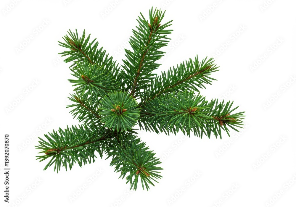 Evergreen branch pine needles vibrant Evergreen branch pine needles vibrant