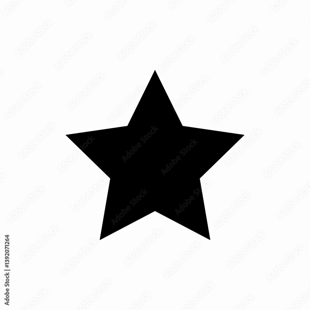 Fototapeta premium Star favorite rating icon vector sign