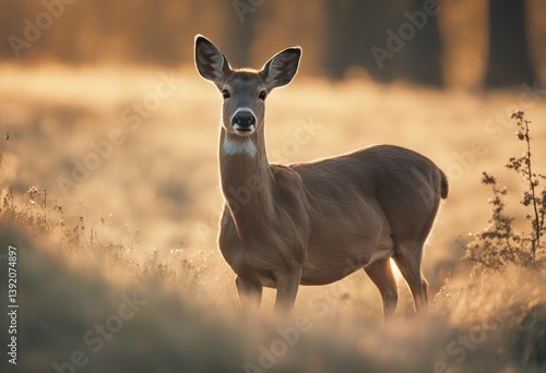 roe capreolus time spring buck nature backlit wild deer sunset green roebuck mammal fur european fresh cervid wildlife brown glade game springtime stag antler colourful fauna background forest meadow