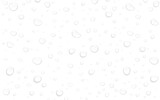 Realistic water drops. PNG drops, condensation on the window, transparent water drop. Abstract water drops, bubbles on transparent background, digital liquid design, Stock royalty free.
