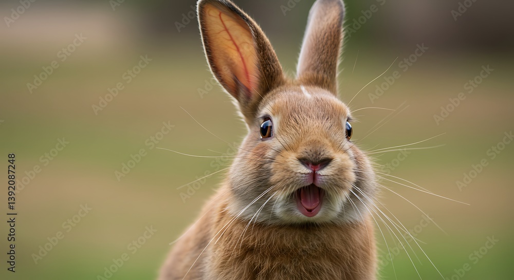 Fototapeta premium Bunny's Big Surprise! AI Generated