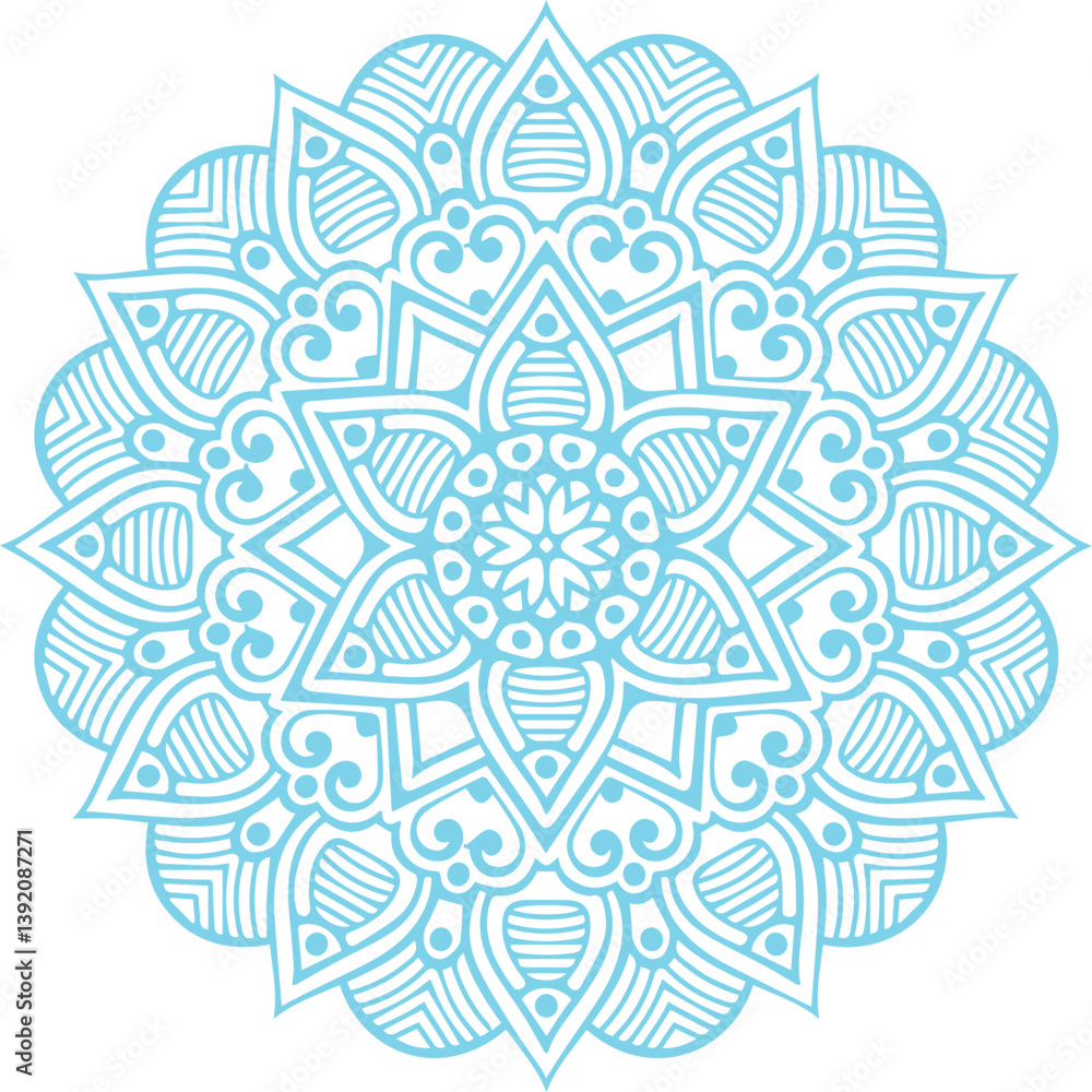 Fototapeta premium Beautiful Mandala Art and Vector Mandala Design Image.