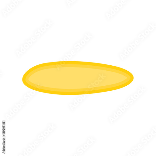 puddle of honey, urine or gasoline liquid. Vector illustration.