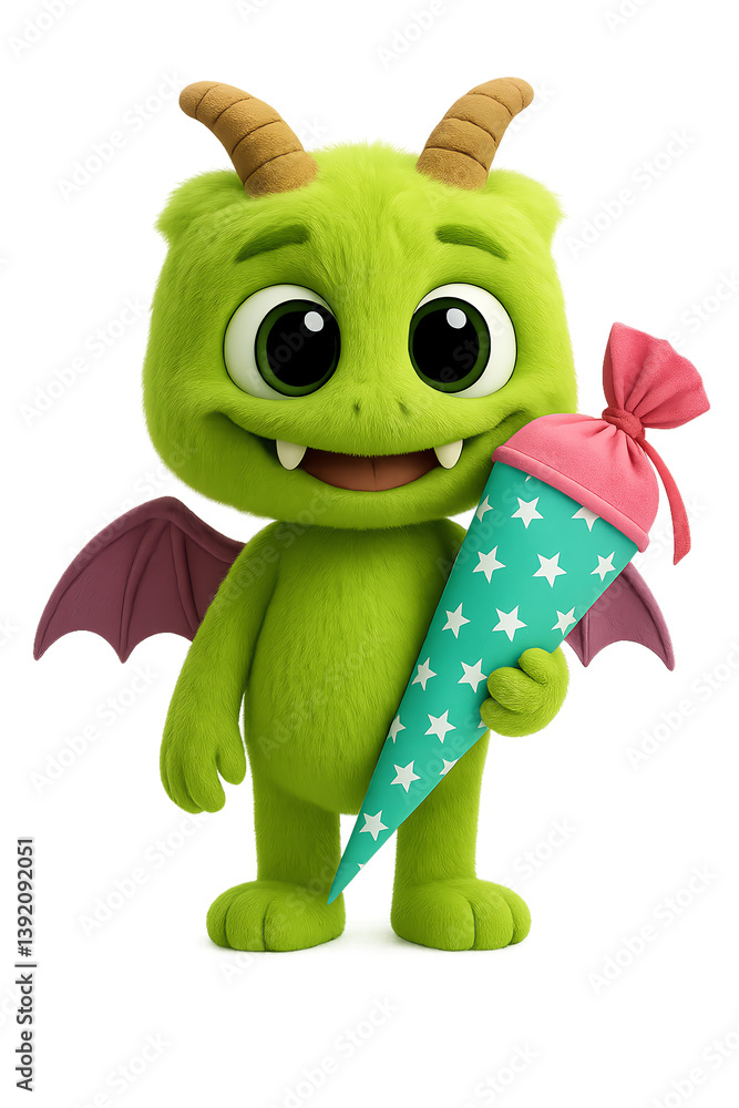Fototapeta premium Monster mit Schultüte