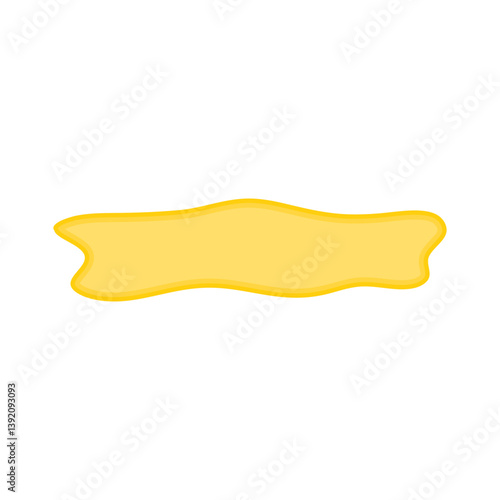 puddle of honey, urine or gasoline liquid. Vector illustration.