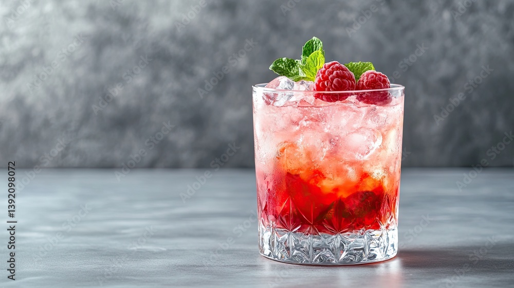 Fruit cocktail with ice Fruit cocktail with ice