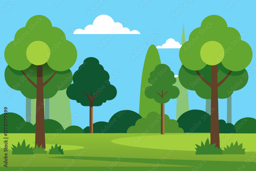 landscape with trees landscape with trees
