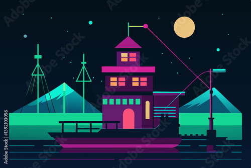 night city in the night