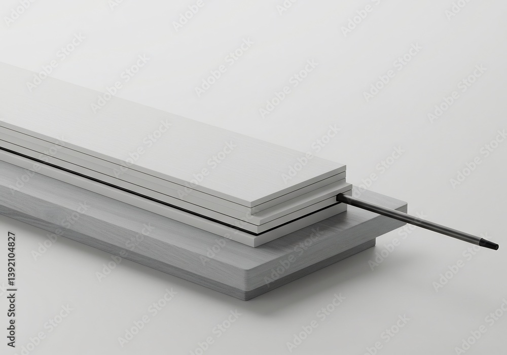 White layered material sample clean design. AI Generated White layered material sample clean design. AI Generated