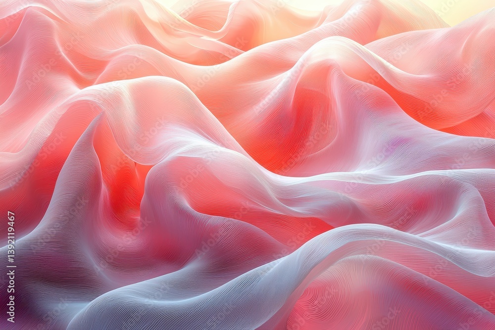 Fototapeta premium Light pale coral abstract elegant luxury texture map pattern background