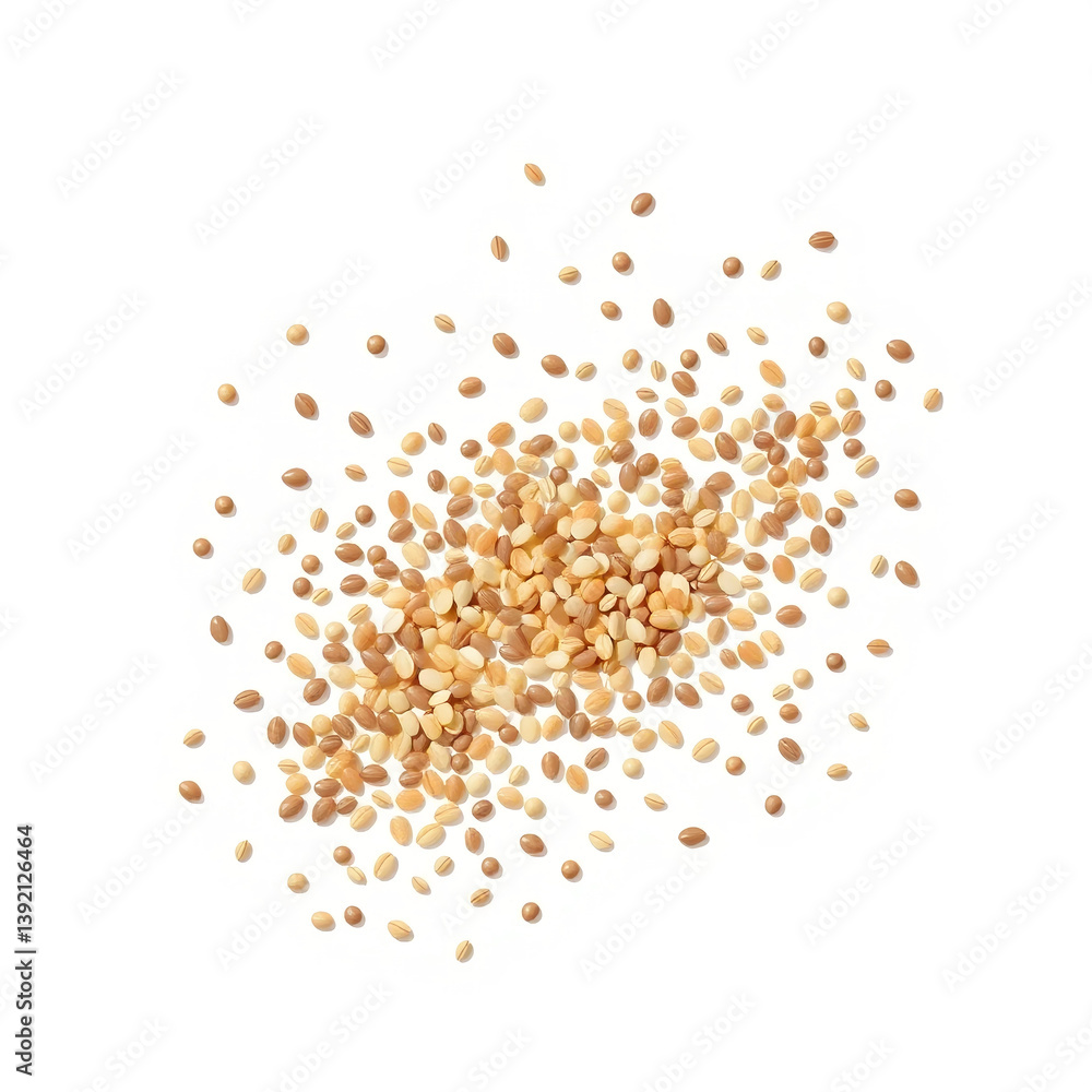 coriander seeds isolated on white coriander seeds isolated on white