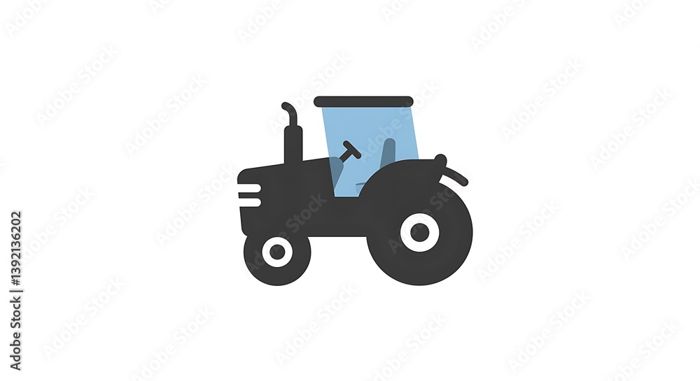 Steel Horse of the Fields: A Flat Icon Design AI Generated Steel Horse of the Fields: A Flat Icon Design AI Generated
