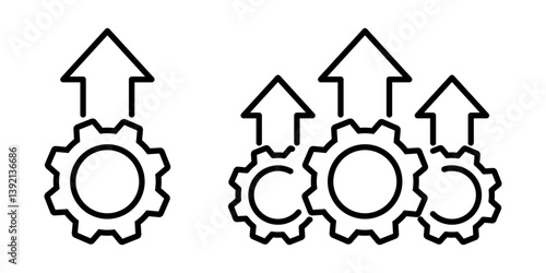 Operational excellence icon simple design