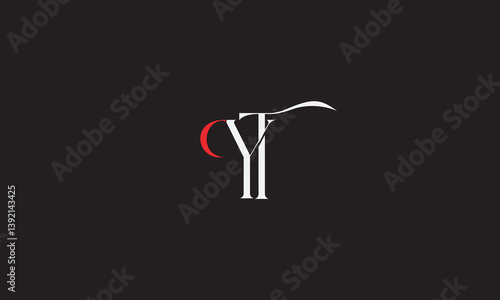 YT, TY, T , Y , Abstract Letters Logo Monogram	